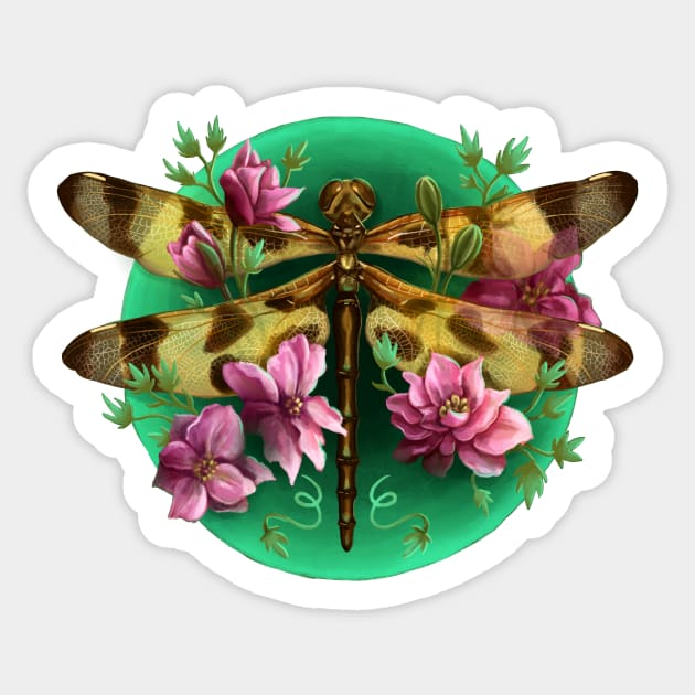 Halloween Pennant Dragonfly Sticker by solrey